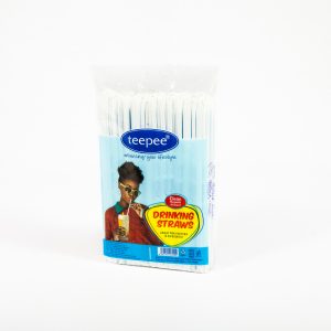 Hygienic wrapped black straws packet