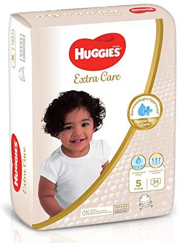 HUGGIES EXTRA CARE SIZE 5 34S